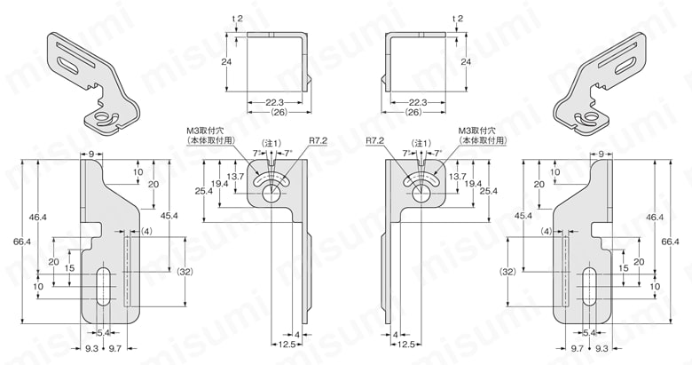 取付金具 （SF4B-C） 外形図8