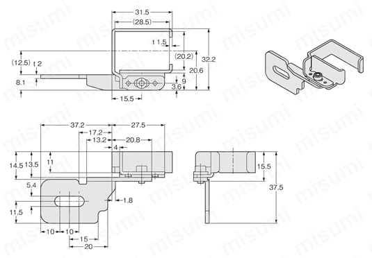 取付金具 （SF4B-C） 外形図9