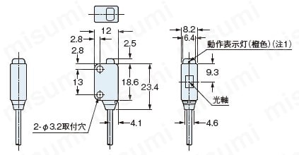 アンプ分離 デジタルレーザセンサ （LS-500） 製品仕様02