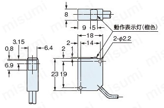 アンプ分離 デジタルレーザセンサ （LS-500） 製品仕様03