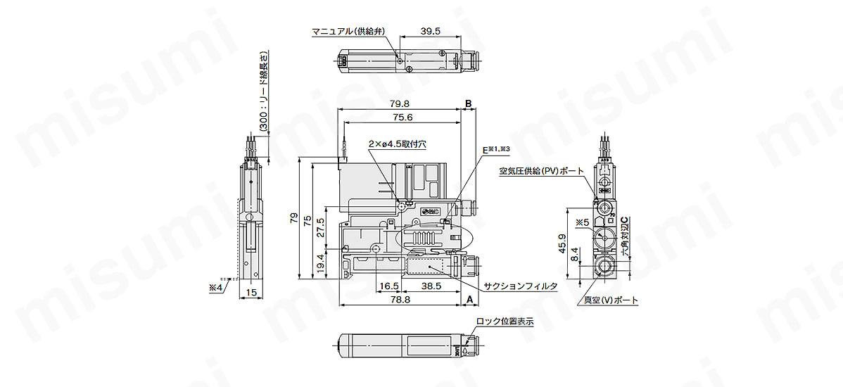 真空ユニット エジェクタシステム ZK2シリーズ | SMC | MISUMI(ミスミ)