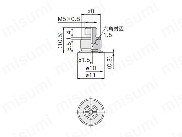 ZP2-TB10MT□-H5の寸法図