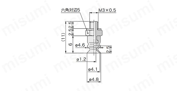 ZP2-TB04MB□□-A3の寸法図