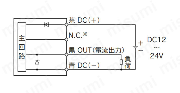 PSE57□-□-28の内部回路と配線例