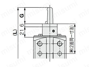 LOWタイプの場合の寸法図