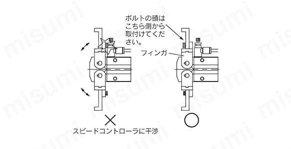 MHW-A4002-1 | 180°開閉形ギヤ式エアチャック MHW2シリーズ | SMC