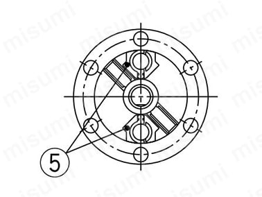 ダブルベーン（Aポート加圧時を示す）の構造図