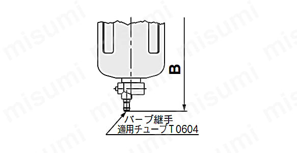ACG30A・ACG40A／ドレンコック、バ－ブ継手付き