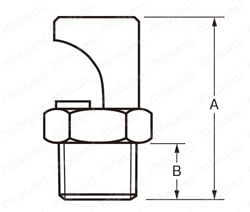 低圧広角タイプ スプレー K-8 外形図01