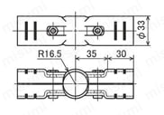 ステンレスイレクター部品 メタルジョイント HJ-4 SUS 外形図