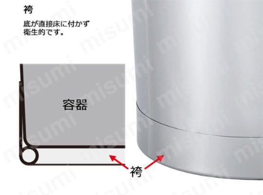  ステンレスバケツ目盛付（注ぎ口付）【BA-M】