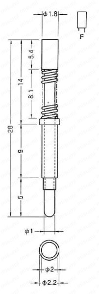 コンタクトプローブ CPシリーズ 外形図3