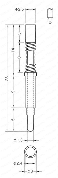 コンタクトプローブ CPシリーズ 外形図5