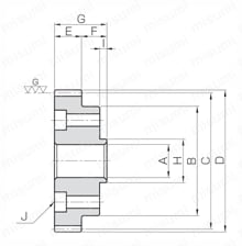 SSG5-20R32 | Rシリーズ SSG歯研平歯車 フランジ締結サーボモータ用