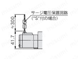 NAMUR規格準拠 5ポートソレノイドバルブ VFN2000Nシリーズ グロメット/VFN2120N-□G□□-02□-□外形図