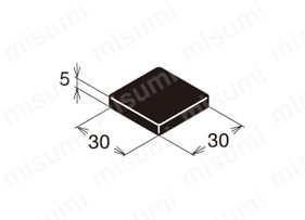 M6シリーズ　エンドキャップ ECP-3030-6外形図