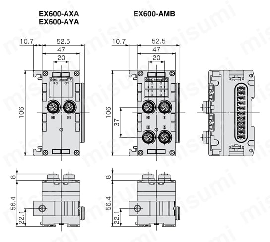 EX600-SEN3 | フィールドバス機器 入力・出力対応 EX600シリーズ | SMC ...