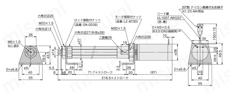 LDZBF3H-100A3-M9B 電動シリンダ LZBシリーズ SMC MISUMI(ミスミ)