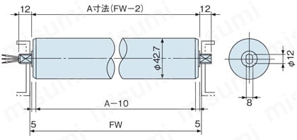 モータローラ PAP型 外形図