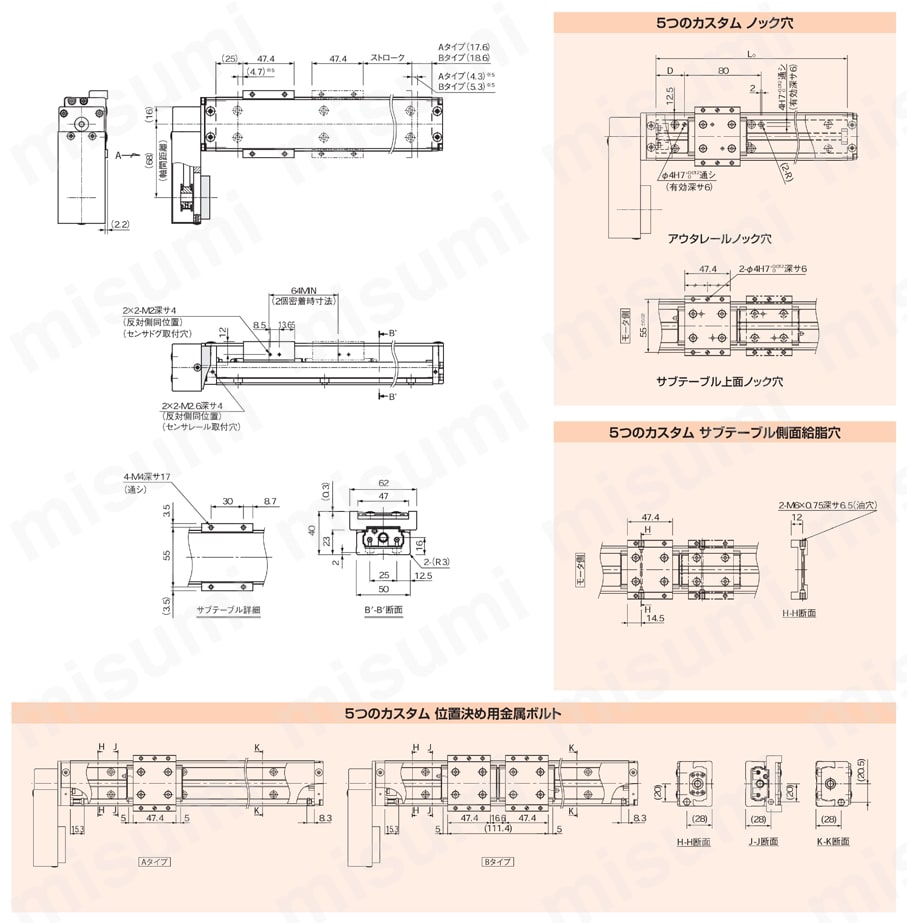 74】THK KR26 摺動距離40mm 電動アクチュエータ-