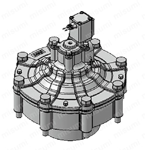 集塵機用2ポートソレノイドバルブ VXF2シリーズ 製品仕様04