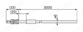 ACサーボモータドライバ アブソリュートタイプ LECYM・LECYUシリーズ LEC-JZ-CVSAF外形図