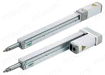 電動アクチュエータ モータ付仕様 EBR-M ガイド内蔵形ロッドタイプ 体系表1