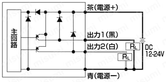 デジタル表示付電子式圧力センサ PPG-Cシリーズ 接続方法4