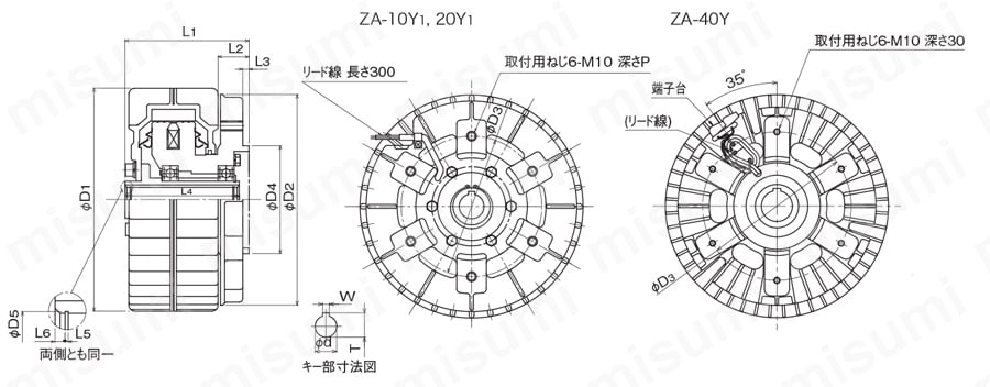 売れ筋新商品 ZA-1.2Y1 | パウダブレーキ ZA-Y形 | 三菱電機 | MISUMI(ミスミ) タイムセール