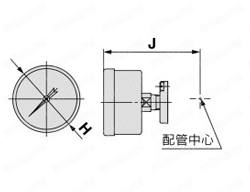 直動精密レギュレータ クリーン・低発塵 10-/20-/21-ARP20～ARP40 逆流機能付 10-/20-/21-ARP20K～ARP40K 外形図4
