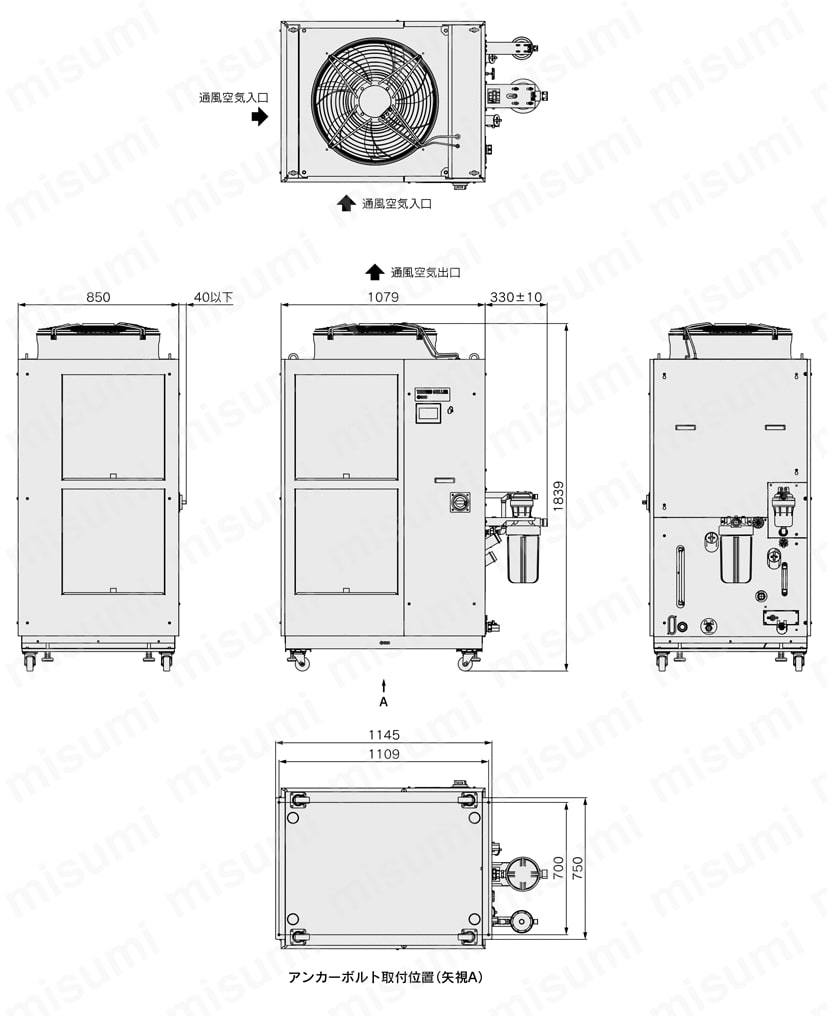 HRL100-AN-20 | 循環液温調装置 サーモチラー レーザ用冷凍式デュアル