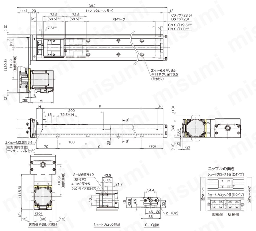アクチュエータ KR46 | THK | MISUMI(ミスミ) アクチュエータ KR46 | THK | MISUMI(ミスミ)