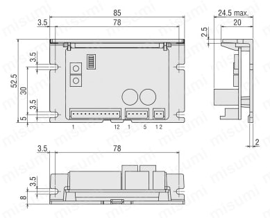 ステッピングモーター CVDシリーズ 外形図3