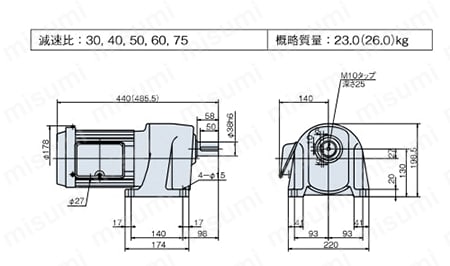 GMTR150-38L10B | ギヤモートル（トップランナーモータ対応） TR
