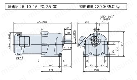 GMTR150-38L10B | ギヤモートル（トップランナーモータ対応） TR