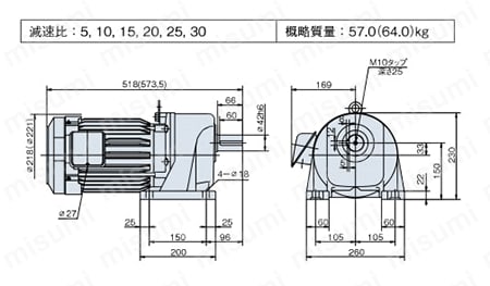GMTR150-38L10B | ギヤモートル（トップランナーモータ対応） TR