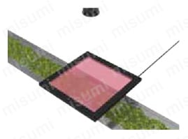 フラットドーム照明（拡散光） LFXVシリーズ 茶葉の異物混入撮像使用例