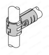 Φ28イレクターパイプ用メタルジョイント 中間タイプ HJ-10使用例