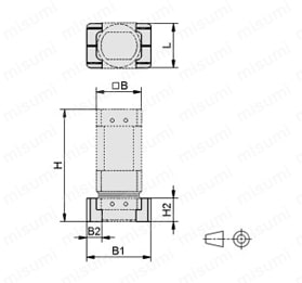 高保持力・高温対応 マグネットグリッパー SGM-HP/SGM-HT-HP 外形図3