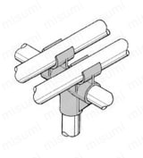 Φ28イレクターパイプ用プラスチックジョイント クロスタイプ J-146使用例