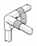 Φ28イレクターパイプ用プラスチックジョイント 板受けタイプ J-112A使用例