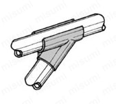 Φ28イレクターパイプ用プラスチックジョイント 筋違タイプ J-26使用例