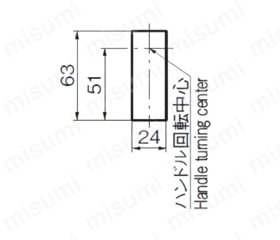 ダイ子 A-464-SF-1-TAK55 | インジケーター付平面ハンドル A-1464-SF・A