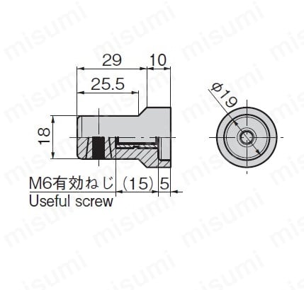 ロッドガイド(Φ8ロッド棒用)AC-25-RN-8 | タキゲン製造 ロッドガイド(Φ8ロッド棒用)AC-25-RN-8 | タキゲン製造