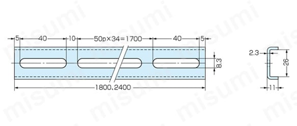 本当に信頼出来る商品 U-26-8-3C MISUMI(ミスミ) | カメダデンキ | U型 Uカナグ | タイムセール