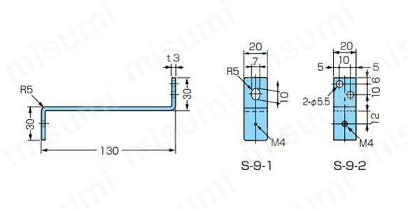 S-8-2-3C | ミニカナグ 取付カナグ S | カメダデンキ | MISUMI