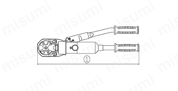 手動油圧式圧着工具 AKH150S | ロブテックス | MISUMI(ミスミ)