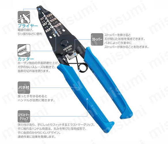 ワイヤーストリッパー P-963 製品仕様02