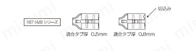 差込形接続端子 187シリーズ:関連画像