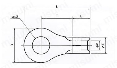 型番 | 耐熱端子（R形）丸形 | ニチフ端子工業 | MISUMI(ミスミ)